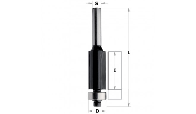 Flush trim router bits HW Z2 S=8 D=9.5x14x56 RH