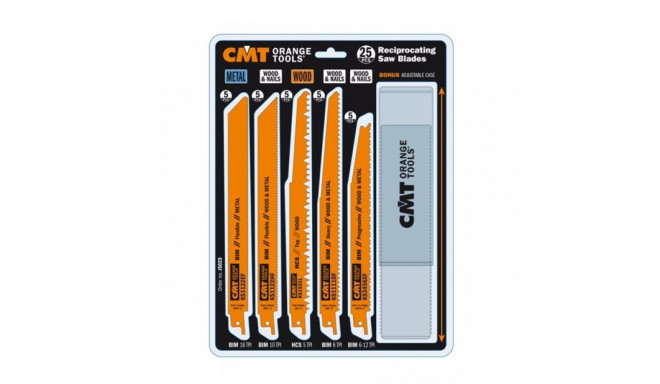 25-Pcs RECIPROCATING SAW BLADES SET