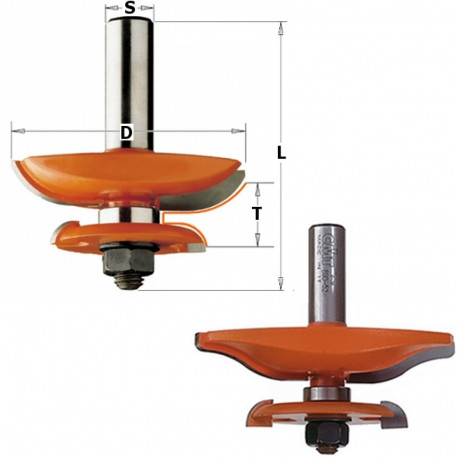 RAISED PANEL BIT HM S=12 D=89X16