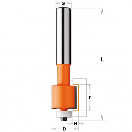 FACE-INLAY BIT FOR CORIAN HM S=12 D=22.2x19.05