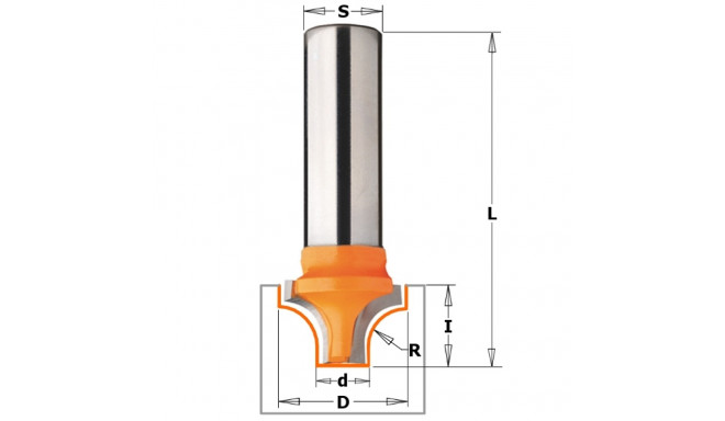 HW DECORATIVE OGEE BIT Z2 S=12 D=19X13 R=6,35