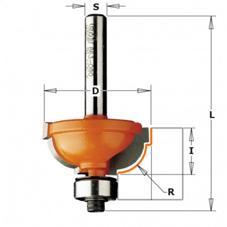 Profiil otsfrees HM S=12 D=31.7x14.3