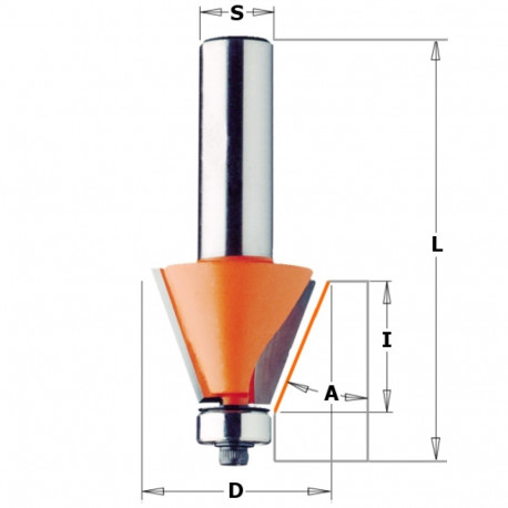 CHAMFER BIT HM S=12 D=24,5X22