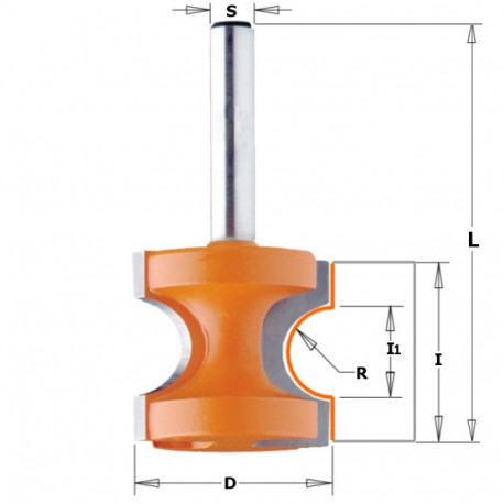 BULL NOSE BIT HW S=12 D=28,6X25,5