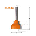 HW OVOLO SASH ROUTER BIT (F) S=8 D=22X19 R=10
