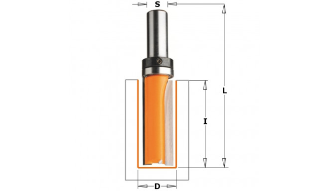 PATTERN BIT HW Z2 S=8 D=16x31.7x66.5 RH W/BRNG