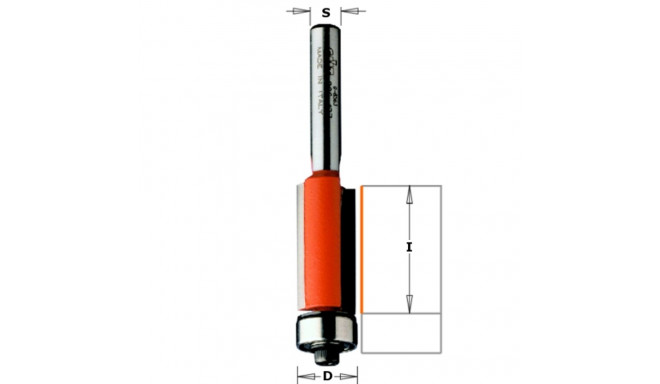 FLUSH TRIM BIT HW S=8 D=12,7X25,4