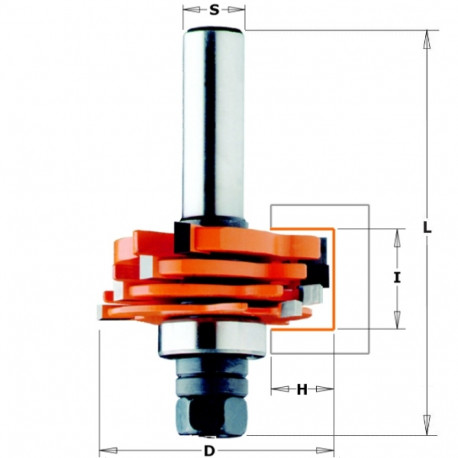 4-wing slot cutter set HM S=12 D=47.6x18
