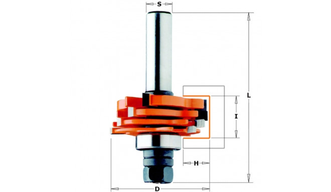 4-WING Külgserva soonefrees SET HM S=12 D=47.6X18
