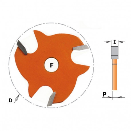 Külgserva soonefrees Z3 HM D=47.6x6 F=8