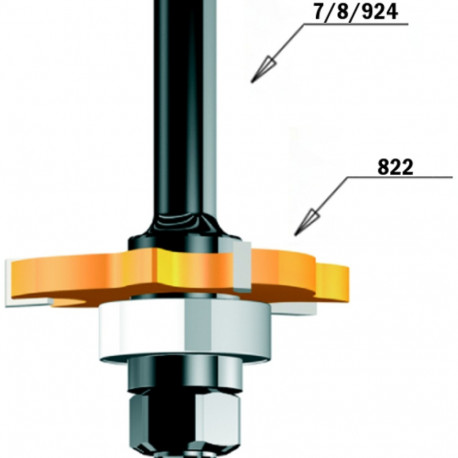 SLOT CUTTER Z3 HW F=8 D=47.6X1.8