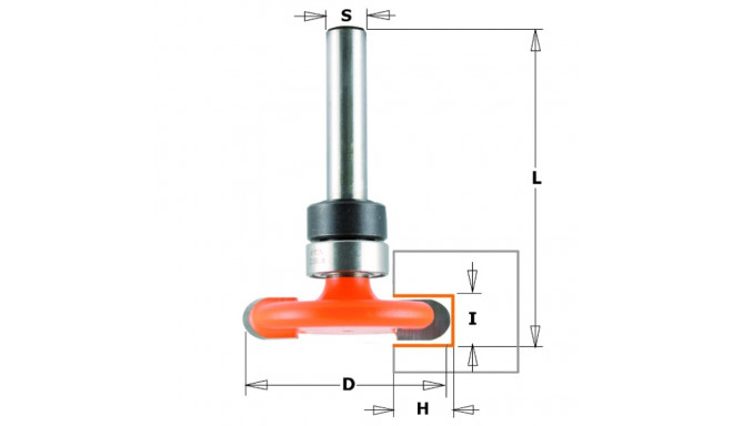 HW-SLOT CUTTER Z2 S=6.35 D=31.75X6.35 R3.17 RH