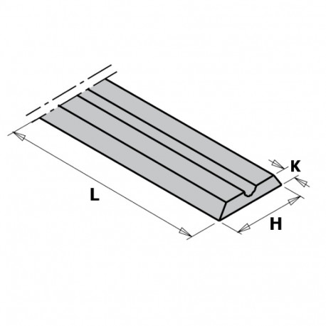 Kõvasulam pöördtera 56x5.5x1.1 mm (10 tk)