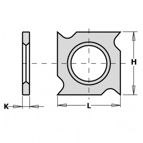 Kõvasulam pöördtera 18x18x1.95 mm Z4