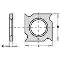 HW-HC STANDARD REPLACEABLE KNIFE (4 CUTTING EDGES)  18X18X1.95mm