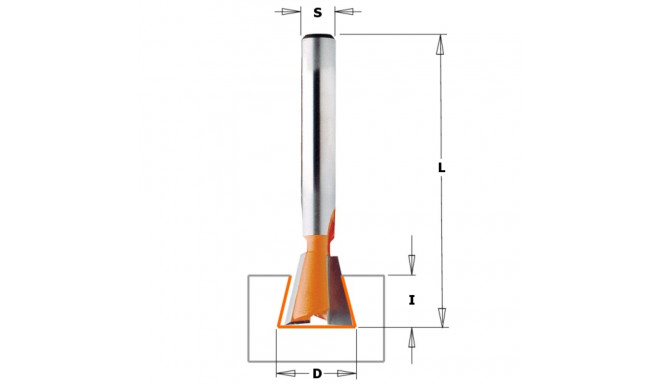 DOVETAIL BIT HW S=6 D=9,5X9,5 9 DEG
