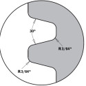 REVERSE GLUE JOINTS HEAD D=100X40X35