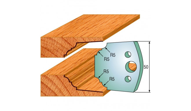PAIR KNIVES HL 50x4mm