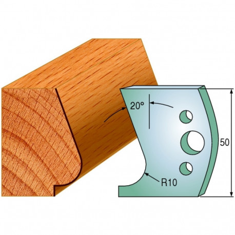 Profiilterad, paar HL 50x4 mm