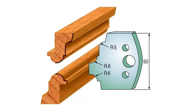 PAIR KNIVES HL 50x4mm