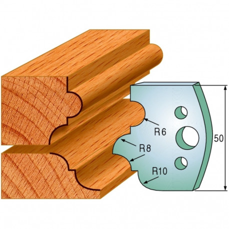 Profiilterad, paar HL 50x4 mm