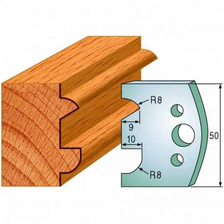 Profiilterad, paar HL 50x4 mm