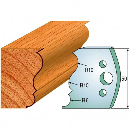 Profiilterad, paar HL 50x4 mm