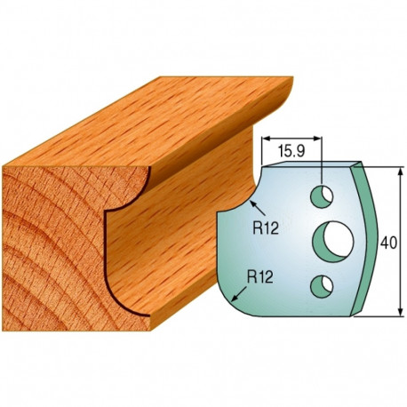 Profiilterad, paar HL 40x4 mm