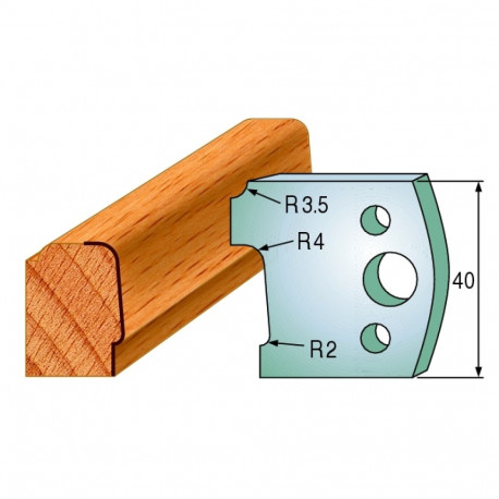 Profiilterad, paar HL 40x4 mm