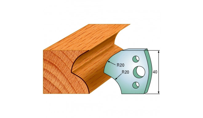 Profiilterad, paar HL 40x4 mm