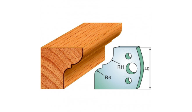 Profiilterad, paar HL 40x4 mm