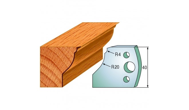 Profiilterad, paar HL 40x4 mm