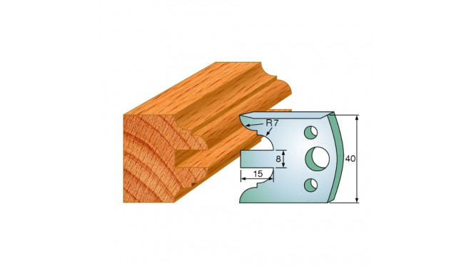 Profiilterad, paar HL 40x4 mm