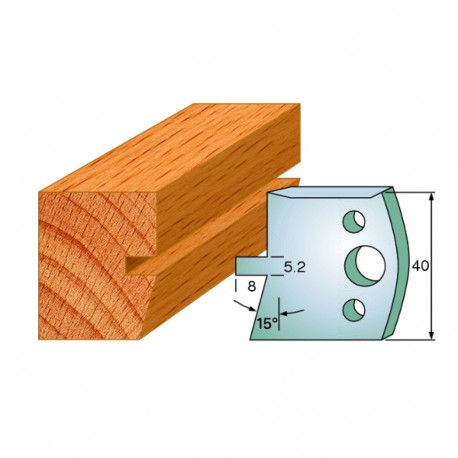 Profiilterad, paar HL 40x4 mm