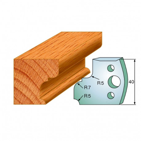 Profiilterad, paar HL 40x4 mm