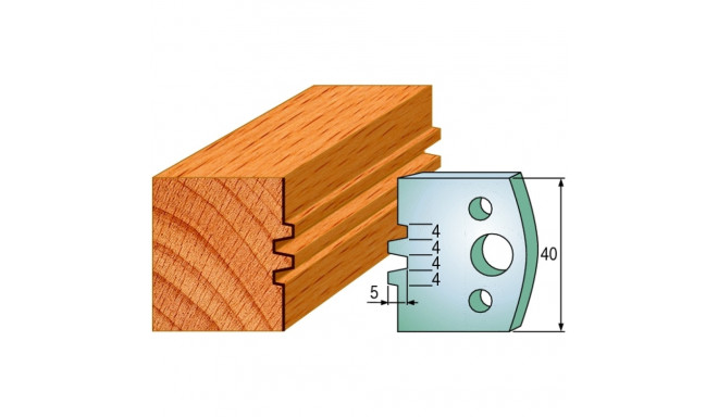 PAIR KNIVES HL 40x4mm