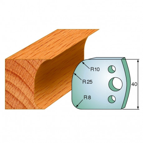 Profiilterad, paar HL 40x4 mm