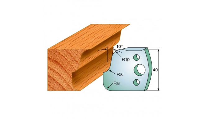 PAIR KNIVES HL 40x4mm