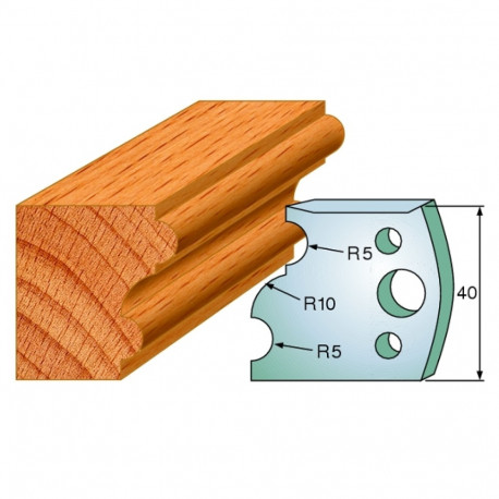 Profiilterad, paar HL 40x4 mm