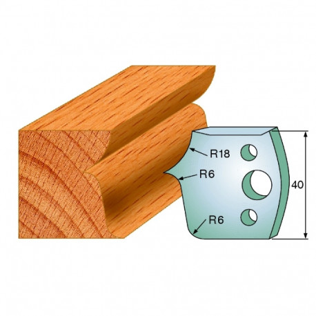 Profiilterad, paar HL 40x4 mm