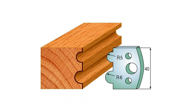 PAIR KNIVES HL 40x4mm