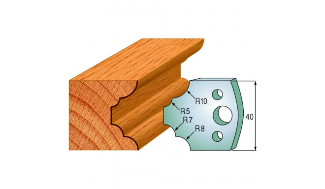 PAIR KNIVES HL 40x4mm