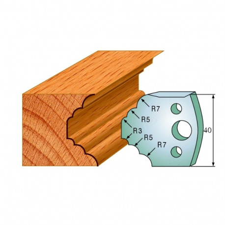 Profiilterad, paar HL 40x4 mm