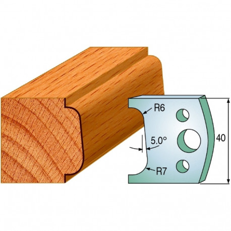 Profiilterad, paar HL 40x4 mm