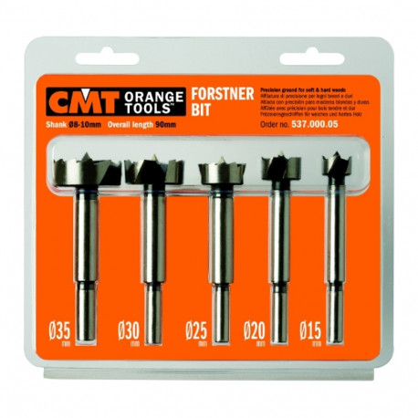 FORSTNER BIT SET W/ CASE 5-PCE HL S=8-10 RH