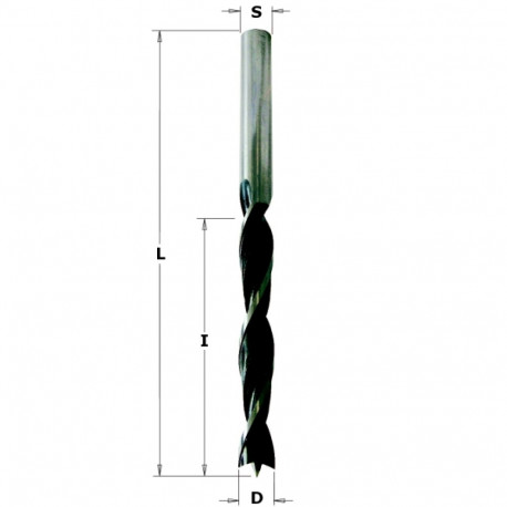 BRAD POINT BIT HS D=8X75X117 RH
