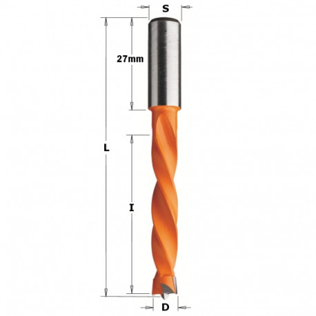 HW DOWEL DRILL D=7X50X85 S=10X27 RH