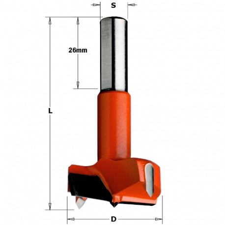 Hingepuur HM D=25x70 S=10x26 LH
