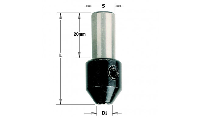 CHUCK FOR TWIST DRILL d=2 S=10X20 L=38