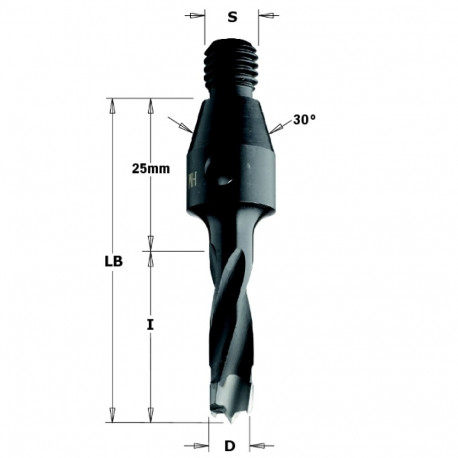 Tüüblipuur HM D=10x30 S=M10/30 RH